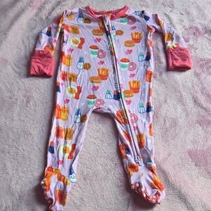 Little Bum Bums Bamboo Viscose Love at First Bite - Pink - Footie